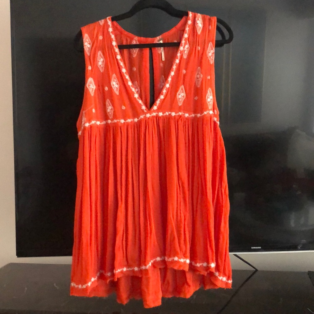 Sleeveless gauze babydoll